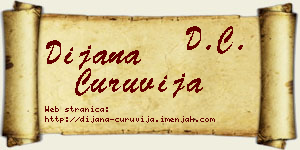 Dijana Ćuruvija vizit kartica